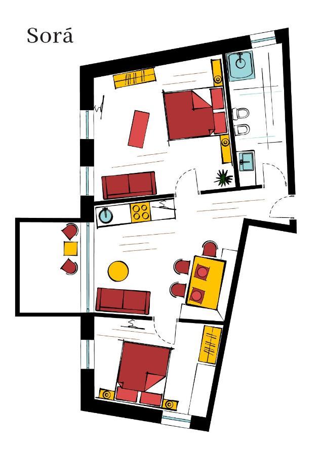 Ciasa Somuer - Sora Apartment San Vigilio Di Marebbe Luaran gambar